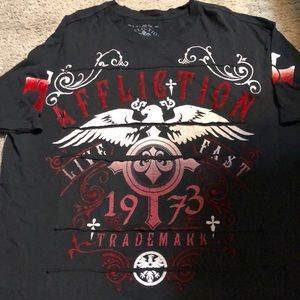 Men’s black Affliction Shirt